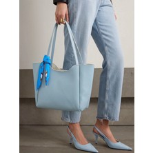 Sargınlar Fularlı(Degişkenlik Göstermektedir)Fermuarlı Shopper El ve Omuz Çantası