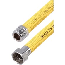 KAS Kombi Gaz Bağlantı Flexi Makaronlu 3 4x3 4 60 cm  Çelik Paslanmaz