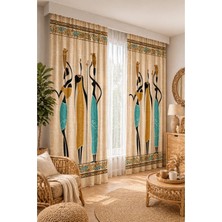 Beydex 2 Adet 140X260 cm Ölçüsünde Şık Dekoratif Fon Perde Koleksiyon