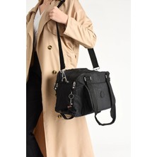 571 Collections Çanta Ultra Hafif Su Geçirmez Çok Cepli Omuz Çantası Siyah (Model: 571-5C)