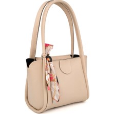 Sargınlar Kadın Fularlı Fermuar Kapamalı Shopper El ve Omuz Çantası