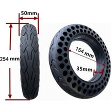 Xuani Citymate Pro 500 Uyumlu 10X2.75 Patlamaz Dolgu Dış Lastik - Yeni Tip Çift Sıra Petekli