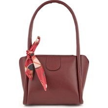 Sargınlar Kadın Fularlı Fermuar Kapamalı Shopper El ve Omuz Çantası