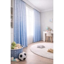 Beydex 100X250 Ölçüsünde 1 Adet Salon ve Yatak Odası Fon Perde Baskılı Fon Perde