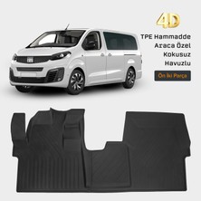 Yms Art Fiat Scudo Ulysee 2022 Sonrası 4d Araca Özel Siyah Paspas Takımı