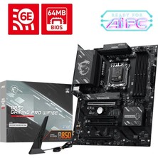 MSI Msı B850 Gamıng Pro WIFI6E Ddr5 Am5 Anakart
