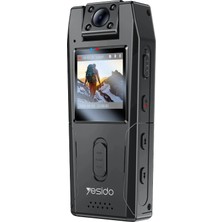 Bst Yesido KM25 1.3ınch Ekranlı Derece Dönebilen 1080P Vücut Telefon Teknoloji Hediyesi