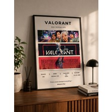Bukalemun Shop valorant Oyun Afişi - A4 Minimalist Gaming Posteri