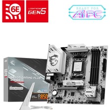 MSI Msı B850M Gamıng Plus WIFI6E Ddr5 Am5 8200MHZ(OC) HDMI Dp 2x M.2 USB 10GBS 2.5g Lan Wı-Fı 6e Matx
