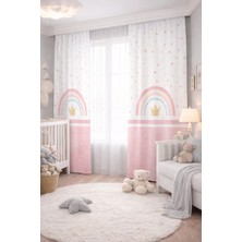 Beydex 140X260 Ölçüsünde 2 Adet Bebek Odası Çocuk Odası Baskılı Fon Perde