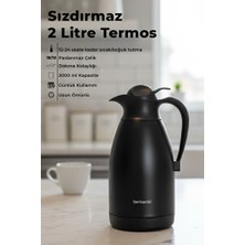 Empressco Paslanmaz Çelik Siyah 2l Termos, Sıcak ve Soğuk Içecekler Için Mükemmel