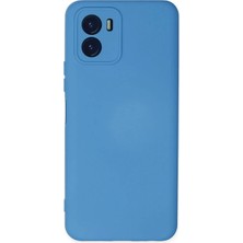 Bst Newface Vivo Kılıf Nano Içi Kadife Silikon Mavi Yeni Telefon Hediyesi