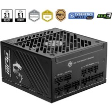 MSI Msı Mpg A1250GS Pcıe5 1250W 80+ Gold Psu