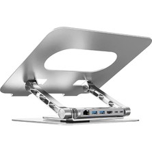 Unitek Unıtek 360D Metal 15.6” Notebook Stand 5in1 ve Dockıng Statıon  (D1109B)