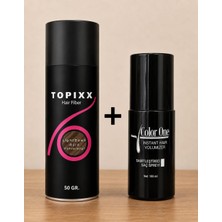 Topixx Hair Fiber Topixx 50 Gr. Saç Tozu Topik + Color One 100 Ml. Sabitleyici Sprey