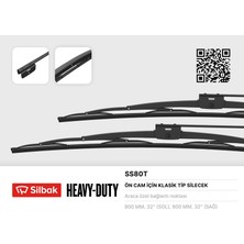 Silbak Muratech Silecek Süpürgesi 800MM Isuzu, Midibus, Turkuaz-Isuzu Turkuaz, Iveco M25-M29, Cobra 160