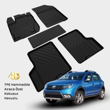 Yms Art Dacia Sandero Stepway 2 Havuzlu 4d Paspas 2012 2013 2014 2015 2016 2017 2018 2019 2020