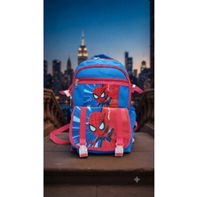 Rowan Çanta Ilk Okul Çantası Karekter Desenli Laptop Bölmeli  Mavi Erkek Ilkokul Ortopedık Sırt Çantası 41*27*17 cm