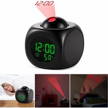 Sunup SN-25936 Porjeksiyonlu Ledli Siyah Çalar Saat