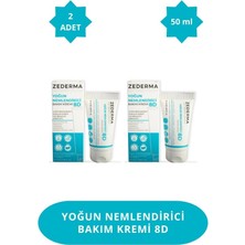 Zederma Yoğun Nemlendirici Cilt Bakım Kremi 8d 50ML.72 Saate Kadar Etkili (2 Adet)