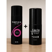 Topixx Hair Fiber Topixx 50 Gr. Saç Tozu Topik + Color One 100 Ml. Sabitleyici Sprey