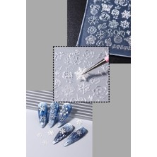 Easy Beauty Ince Nail Art Silikon Kalıp 3D Nail Art Desen Kalıbı, Tırnak Süsleme Desen Charm Tırnak Çarm
