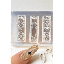 Easy Beauty Ince Nail Art Silikon Kalıp 3D Nail Art Desen Kalıbı, Tırnak Süsleme Desen Charm Tırnak Çarm