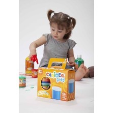 Seraç Bebek Parmak Boyasi 8 Renk 8X50 ml Süper Yikanabilir 2+ Yaş