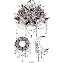 Get Store Mandala Lotus ve Ay Geçici Dövme