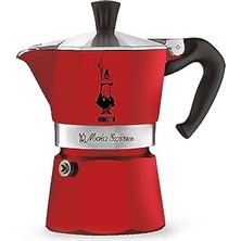 Get Store Bialetti - Moka Express Kırmızı: 1 Cup Ocak Üstü Espresso Pişirici - 60ML - Alüminyum Gövde - Patentli Güvenlik Valfi - Tüm Ocak Türleri Için Uygundur (Indüksiyon Hariç)          [enerji Sınıfı A+]
