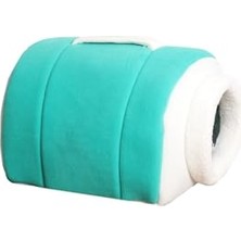Get Store Taşınabilir Kedi Yatağı Yuvası Kahverengi Yıkanabilir Taşınabilir, Turkuaz, L