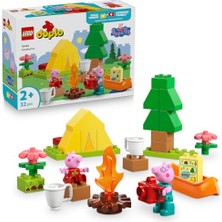Get Store LEGO Duplo Peppa Pig Kamp Gezisi 10452-2 Yaş ve Üzeri Kız ve Erkek Çocuklar Için Çadır, Kano, Kamp Ateşi ve 2 Figür Içeren Küçük Kas Becerileri ve Renk Eşleştirme Yaratıcı Yapım Seti (32 Parça)