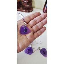 Get Store Pena Charm Anahtarlık Askılı, Kelebek ve Müzik Notası Desenli