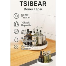 Seraç 360° Dönen 25 cm Mutfak Kiler Banyo Düzenleyici Döner Raf CIN876