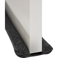Get Store Kumaş Kapı Altı Rüzgar Önleyici 70-90 cm | Isı, Toz ve Koku Yalıtımlı Özel Köpük Dolgulu | Yıkanabilir Kapı Altı Sünger Bariyer | Antrasit, Ekru, Kahverengi (Antrasit)