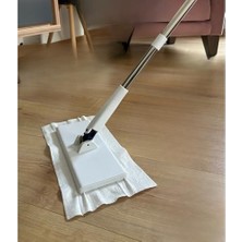 Get Store Döner Başlıklı Mini Temizlik Paspası, Hijyenik Temassız Kullanım,ıslak Mendil Uyumlu,tüm Bezlerle Uyumlu Akıllı Mop (Tembel Mop)