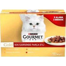 Get Store Gold Parça Sığır Etli Yaş Kedi Sı Multipack 85 Gr. (12 Al 9 Öde)