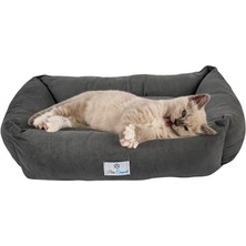 Get Store Purecanpati Kedi Yatağı, Küçük Irk Köpek Yatağı 55 cm x 40 cm Antrasit Renk