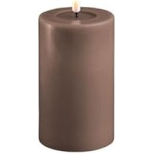 Aesco Kahverengi Alevsiz LED Mum - 7,5X12,5 cm