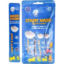 Aesco Sıvı Kedi Ödül Maması - Ton Balıklı ve Karidesli 4 x 14 gr