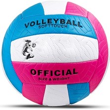Get Store Softtouch Voleybol Topu Res Boyut No: 5  Dikişli Çift Alı Iç ve Dış Mekan Için Maç ve Antrenman Topu (Pompa Hediyeli)