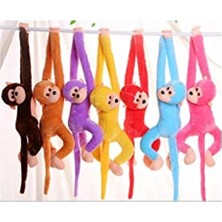 Aesco 70 cm Mor Peluş Maymun Oyuncak, Yapışkan Eller ile