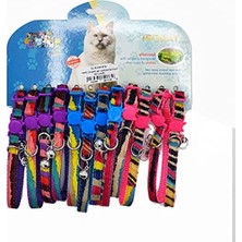 Aesco Desenli Kedi Boyun Tasması, 10MM-28CM (12'li)