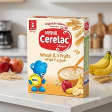 Nestle Cerelac 6+ Ay Bebek Maması - Buğdaylı ve 3 Meyveli Kaşık Maması