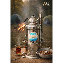Empressco Odunlu Lüks Piknik Semaveri 140 Bardak Demlikli, Şık ve Pratik Tasarım