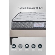 Aesco 90 x 190 cm Ölçülerinde Ultra Full Ortopedik Royal Sünger Yatak, Rahat Uyku Için Ideal