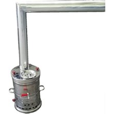 Empressco Semaver Uzatma Borusu 7 cm Çapında, 2 Adet ve 1 Dirsek ile Birlikte