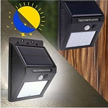 Aesco Solar Güneş Enerjili 20 LED Bahçe Lambası, Şarj Olabilir