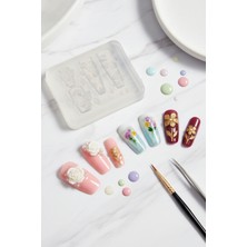 Easy Beauty Nail Art Silikon Kalıp 3D Nail Art Desen Kalıbı, Tırnak Süsleme Desen Charm Tırnak Çarm