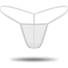 Bemy Store Beyaz Transparan Tül Tanga BRF0368